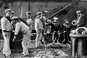 De duiker aan boord van het schip, 1896