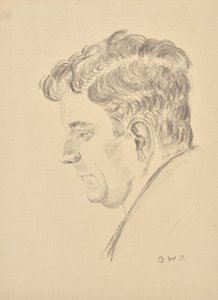 Portret Dr. Josef Wagner door Grete Wagner Barwig