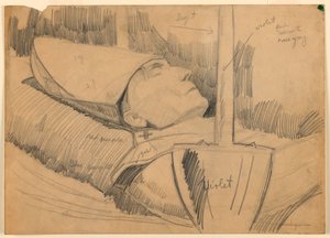 Funerair Portret van Kardinaal James Gibbons door Griffith Baily Coale