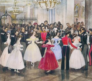 Het Bal in het Huis van Prinses Maria Baryatinskaya door Grigori Grigorevich Gagarin