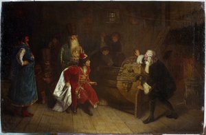 De grootvader van de Russische vloot (Scène uit de jeugd van Peter I de Grote)