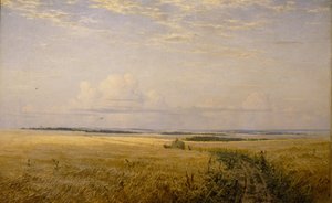 De rijpende velden, 1892 door Grigori Grigoryevich Myasoedov