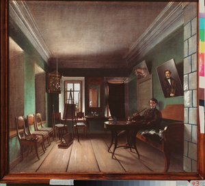 Interieur van het huis van Bykov