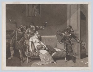Eerste Scène van Dieven, ca. 1805 door Gror