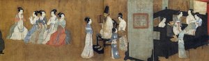 Nachtelijke revels van Han Xizai (detail)