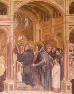 Gewaden van Sint Augustinus, door Guariento, fresco