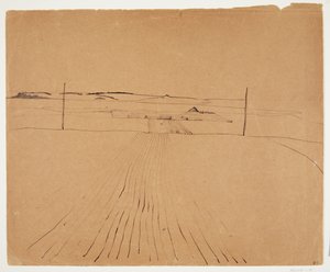 Landschap door Gudrun Traustedt