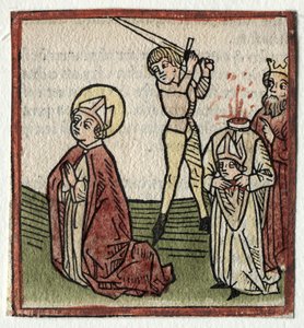 Sts. Theonestus en Albanus; of St. Pancrace door Günther Zainer