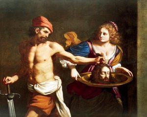 Salome ontvangt het hoofd van Johannes de Doper door Guercino (1591 1666)