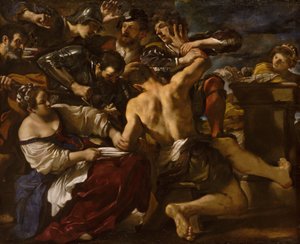 Simson gevangen door de Filistijnen door Guercino (1591 1666)