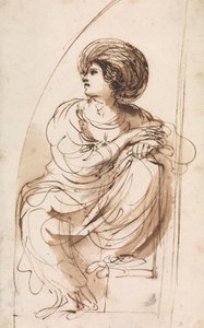 Aan Sibyl door Guercino