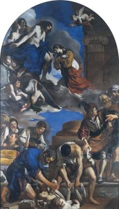 Begrafenis van de heilige Petronilla door Guercino