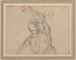 Guercino - Een soldaat, naar de soldaat in An. Carracci