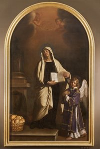 Heilige Francesca Romana door Guercino