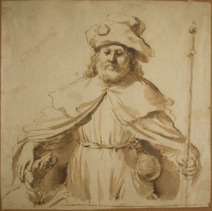 Sint Rochus door Guercino