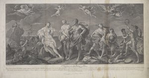 Bacchus en Ariadne door Guido (after) Reni