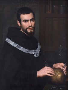 Portret van een jonge monnik door Guido Cagnacci