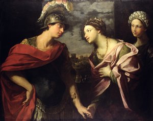 Aeneas neemt afscheid van Dido