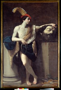 David met het hoofd van Goliath