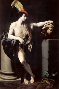 David met het hoofd van Goliath