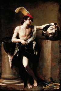 David met het hoofd van Goliath