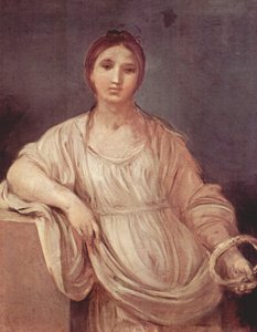 Portret van meisje met kroon door Guido Reni