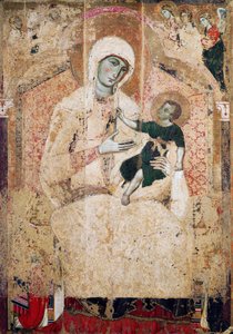 Madonna op de troon door Guido da Siena