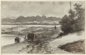 Landschap door Guillaume Anne van der Brugghen