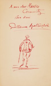 Inscriptie aan Maurice Cremnitz uit "Le Poète Assassiné", 1916