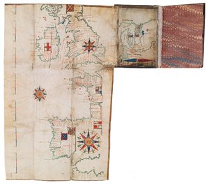 Zakatlas en nautische almanak, ca. 1546 door Guillaume Brouscon