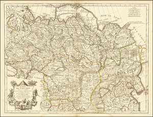 1706 kaart - Kaart van Tartarije door Guillaume Delisle