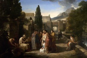 Homerus zingt zijn Ilias bij de Poort van Athene, 1811