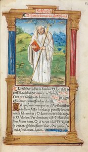 Gedrukt getijdenboek Gebruik van Rome: fol. 108r, St. Bernard van Clairvaux