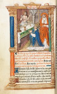 Gedrukt Getijdenboek Gebruik van Rome: fol. 96v, Mis van St. Gregorius, 1510