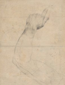 Studie van een arm [verso] door Guillaume Lethiere