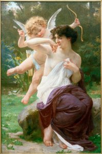 Venus met Cupido door Guillaume Seignac