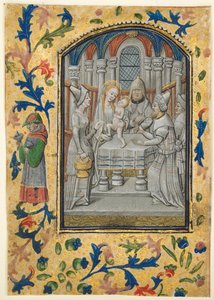 Blad uit een Getijdenboek: Presentatie in de Tempel