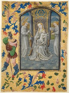 Blad uit een getijdenboek: Presentatie in de tempel