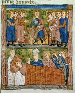 Raad van Kruisleiders en Dood van Baudoin, Graaf van Henegouwen door Guillaume de Tyr