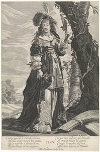 Zomer in de gedaante van een vrouw door Guilliam de Gheyn