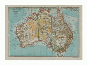 Kaart van Australië