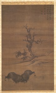 Herderjongens en buffels in landschappen door Guo Min