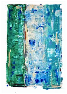 Moderne abstracte oceaankleuren door Gustaf Tidholm