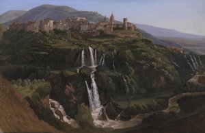 Uitzicht op Tivoli in Italië