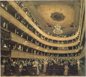 Zaal in het Oude Burgtheater in Wenen