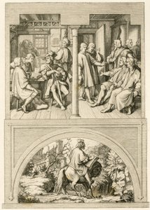 Verschillende afbeeldingen uit het leven van Maarten Luther door Gustav Ferdinand Leopold Konig