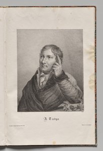 Duitslands beroemde auteurs: Portret van Chrisoph August Tiedge door Gustav Karl Friedrich Luderitz