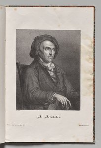 Duitslands Beroemde Auteurs: Portret van Johann Friedrich Wilhelm Jerusalem door Gustav Karl Friedrich Luderitz