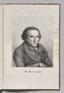 Duitslands Beroemde Auteurs: Portret van Moses Mendelssohn door Gustav Karl Friedrich Luderitz
