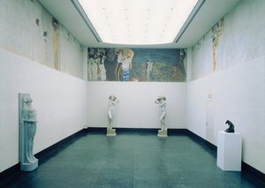 Beethovenfries: Het verlangen naar geluk - gebaseerd op Richard Wagners interpretatie van Ludwig van Beethovens Symfonie nr. IX door Gustav Klimt